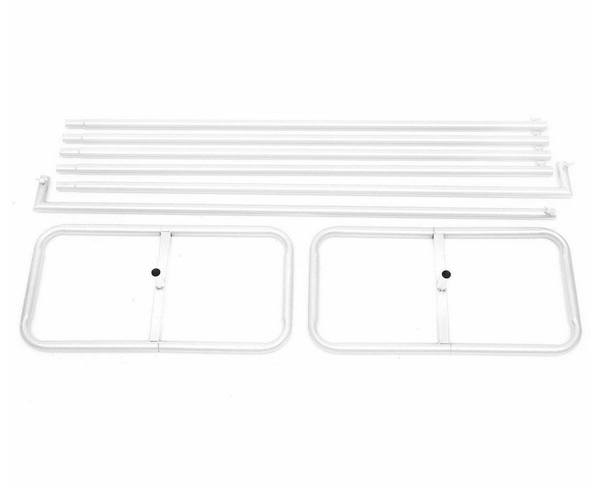 2X2,1M Eisen Quadrat Hochzeitsbogen, Weiß Ballonbogen Kit Rosenbogen Hintergrund Dekor, Für Alle Arten Von Festivalplätzen