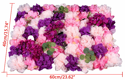 6Pcs 40*60cm Künstliche Blumen Säule Wand Kunstblumen Panel