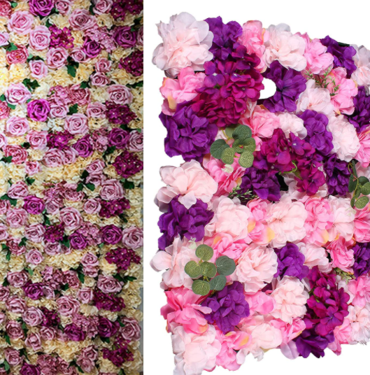 6Pcs 40*60cm Künstliche Blumen Säule Wand Kunstblumen Panel