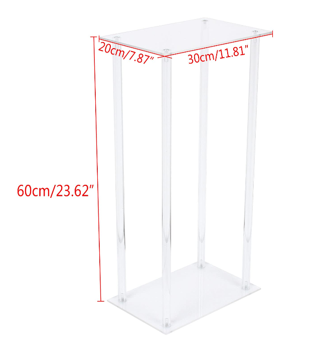 10 Stück Hochzeit Mittelstücke Abnehmbar Acrylvasen