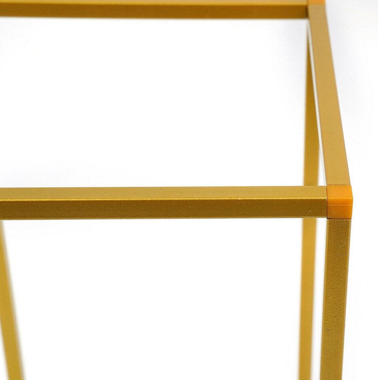 2X Hochzeitsbogen Blumenständer Kleiderständer Gold Prop Metall Kunst Geometrische Säule