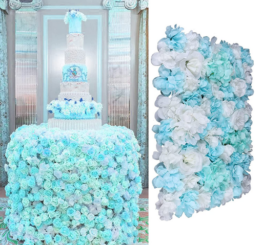 12 Stück künstliche Blumen Wand Rosen Wand Kunstblumen Panel Kunstblumen Wand Seide Blume Wand Panel