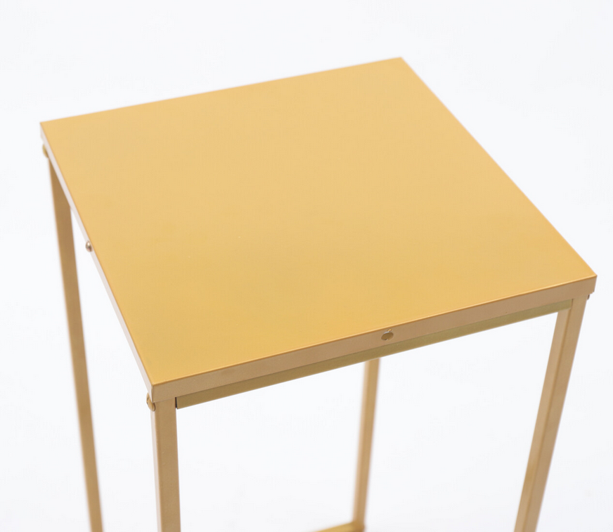 10 Stück Gold Blumenständer aus Metall 60cm Höhe Hochzeit Vase Set, Goldvasen für Hochzeit Herzstück Tische