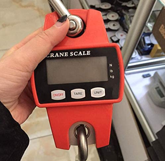 300KG Profi Digital Hängewaage,Tragbare Digitale LCD-Waage-Waage mit Haken für