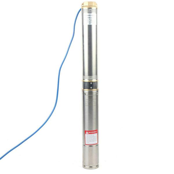 4000 l/h 220V 750W Kupferrohr 4 Zoll Edestahl Brunnenpumpe