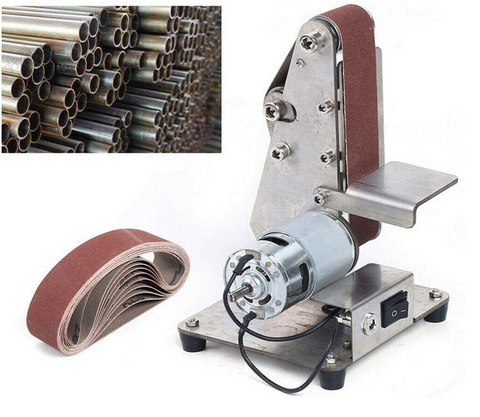 100W Bandschleifer 4500-9000 U/min Mini Elektrisch Schleifmaschine Gürtel Polieren(895 Motor)