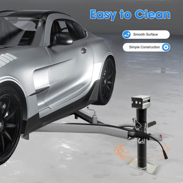 2X Stützfuß mit Kurbel 1000kg 1T Stützlast Schwerlaststütze Ausdrehstütze