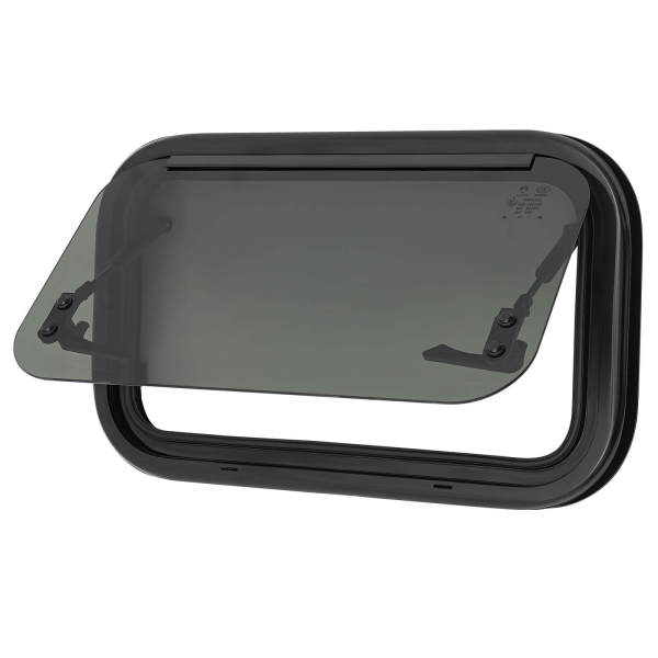 500 x 300 mm großes RV-Ausschiebefenster mit abgerundeten Ecken, RV-Fenster rechtwinkliges Schiebefenster, Fliegengitter und Sonnenschutz–Aluminiumlegierung 500 x 300 mm großes RV-Ausschiebefenster mit abgerundeten Ecken, RV-Fenster rechtwinkliges Schiebefenster, Fliegengitter und Sonnenschutz–Aluminiumlegierung