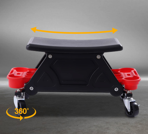 Detaillierung Sitz, Mechanik Hocker mit Rädern, Mobile Rolling Creeper Sitz oder Stuhl, Werkzeuge Organizer Aufbewahrungsschalen für Home Car Wash Wachs Polieren