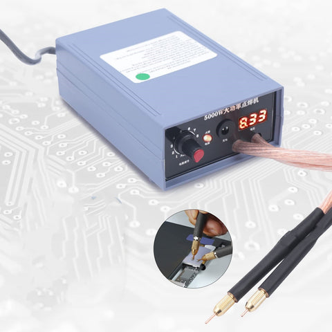 Punktschweißgerät Batterie Punkt Schweißgerät Set Teile mit Ladegerät & Fußschalter 5000W