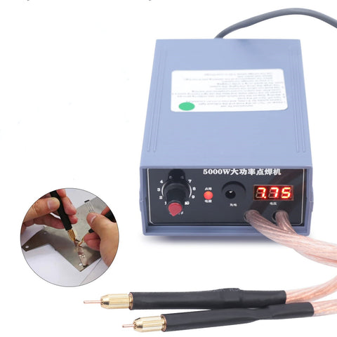 Punktschweißgerät Batterie Punkt Schweißgerät Set Teile mit Ladegerät & Fußschalter 5000W