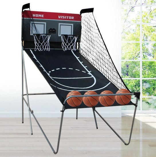 Basketball Schießmaschine Basketballspiel Basketballständer Basketballkorb mit 4 Bälle