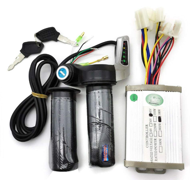 DC 48V 1000W Elektro Scooter Bürstenmotor Controller Steuereinheit Gasgriff Satz