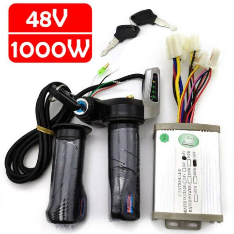 DC 48V 1000W Elektro Scooter Bürstenmotor Controller Steuereinheit Gasgriff Satz
