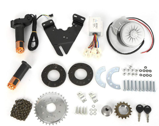 Elektrofahrrad Umbausatz 24V 350W E-Bike Conversion Kit mit Freilauf Bürstenmotor