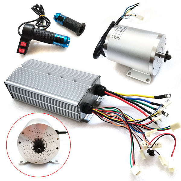 72V 3000W Brushless Motor Kit inkl. 80A Controller Drosselklappengriff