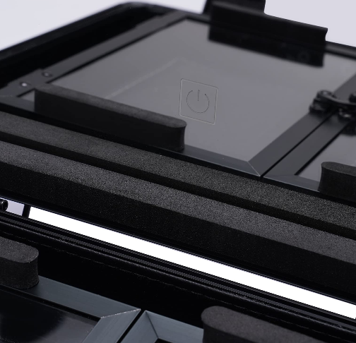 Kosmetikkoffer Make-up Koffer mit Spiegel für die Aufbewahrung von Kosmetika Wiederaufladbar und leicht zu tragen (Schwarz)