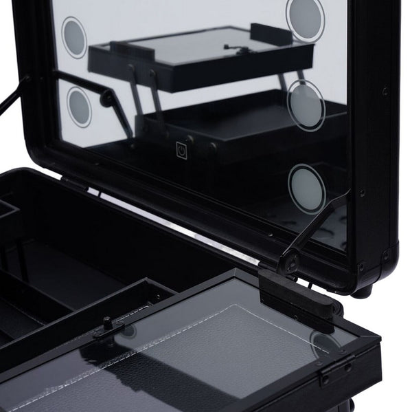 Kosmetikkoffer Trolley Schminkkoffer Make up Organizer Koffer 3 in 1 Profi Groß Schminkkoffer Friseurkoffer Beauty Case