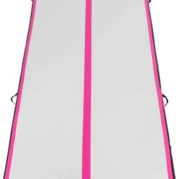 CNCEST 1*3m Gymnastikmatte, aufblasbare Fitness-Matte mit beinhaltet Tragetasche und elektrische Luftpumpe