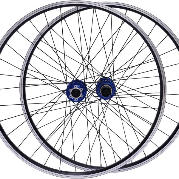 CNCEST Mountainbike-Laufradsatz 27,5 Zoll, Schnellspanner vorne hinten Laufräder Schwarz Fahrrad Laufräder