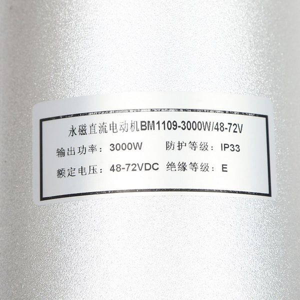 CNCEST 48/60/72V Elektrischer Bürstenloser Motor Set 3000W Umbau Controller Kit Fit Go Kart Scooter für E-Motorräder und Strandräder