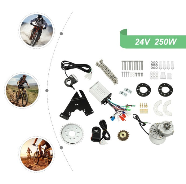 CNCEST 24V 250W Elektrische Fahrrad Bürstenlosen Motor Kit Einstellbare Geschwindigkeit Elektrofahrrad Umbausatz