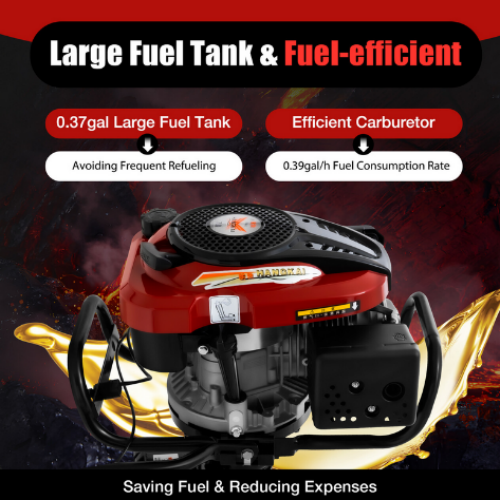 CNCEST 7PS 4-Takt Außenbordmotor Außenborder Benzinmotor Boots Luftkühlung