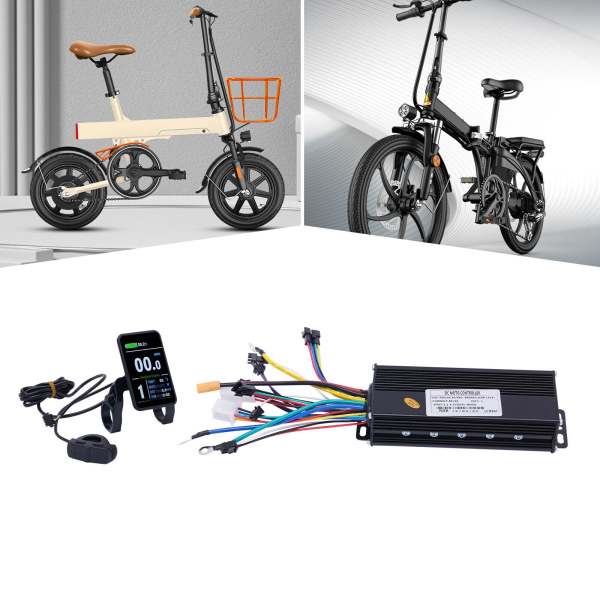 CNCEST 750-1200W Elektrofahrrad bürstenloser Controller Kit mit LCD-Display Farbbildschirm Kit für Elektrofahrräder E-Bike Roller DIY