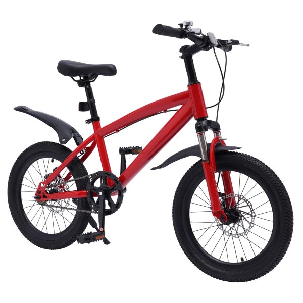 18 Zoll Kinderfahrrad, Mountainbike mit Elektrische Taschenlampe & Reifenpumpe