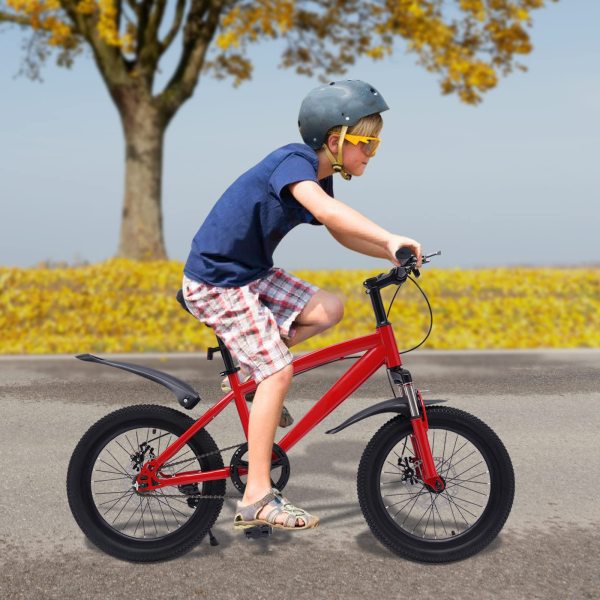 18 Zoll Kinderfahrrad, Mountainbike mit Elektrische Taschenlampe & Reifenpumpe