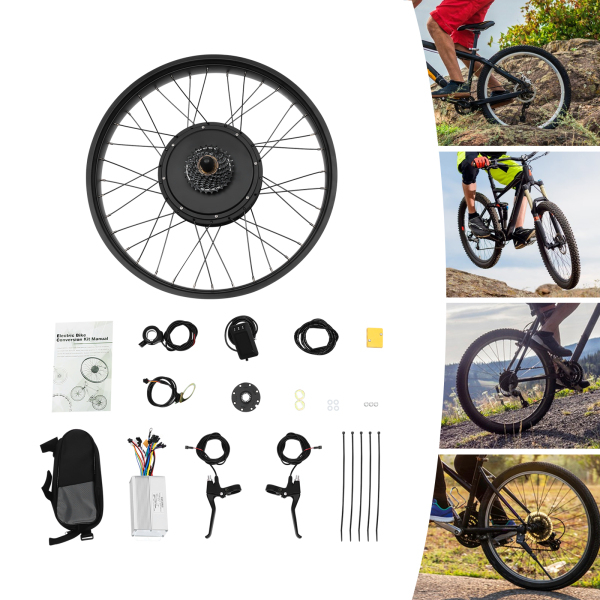 Ebike Umrüstsatz, Hinterrad Elektrofahrrad Nabenmotor Kit, Elektrofahrrad Umrüstsatz
