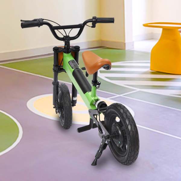 Grün Elektrisches Balance Bike für Kinder Alter über 5 Jahre alt, elektrisches Balance Bike für Kinder