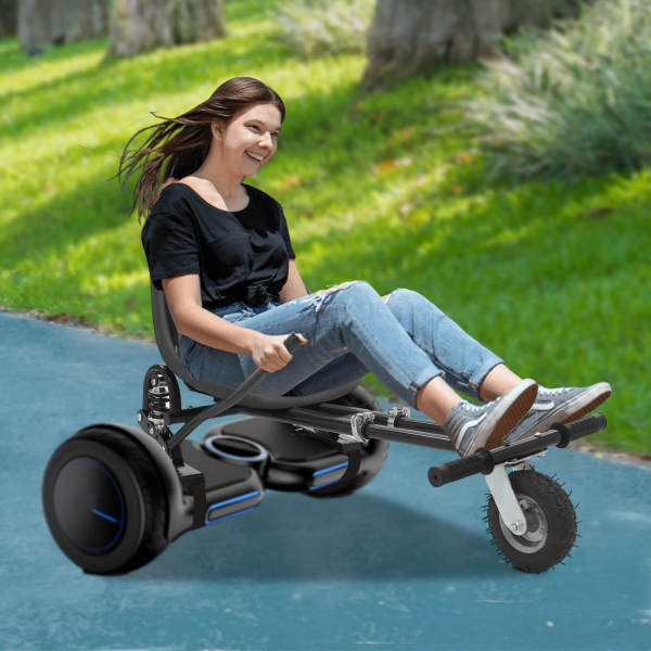 Schwarzer Hoverboard-Sitzaufsatz, Sitzaufsatz für Balance-Scooter, verstellbarer Hoverboard-Sitzaufsatz, Tragkraft: 100 kg