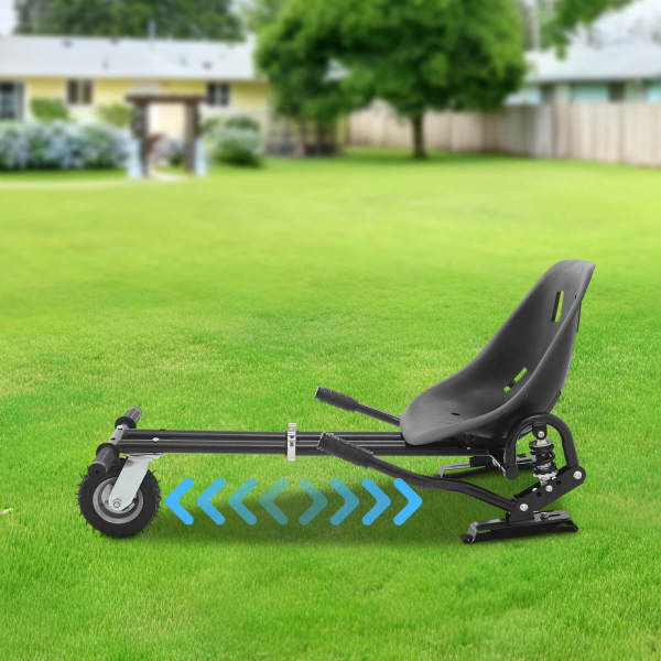 Schwarzer Hoverboard-Sitzaufsatz, Sitzaufsatz für Balance-Scooter, verstellbarer Hoverboard-Sitzaufsatz, Tragkraft: 100 kg