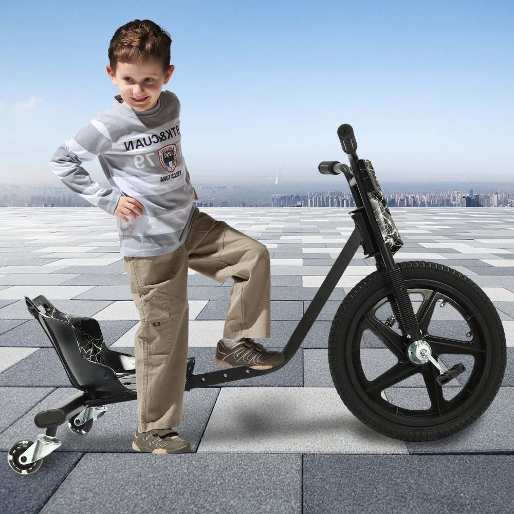 Drift Scooter / Driftcart – 3-wieler Voor Kinderen Vanaf 6 Jaar – Max. 80 Kg – Verstelbare Zitting – Verlichte Achterwielen – Voor Plezier En Rijvaardigheid