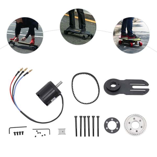 Skateboard-Motorhalterung, Skateboard-5065-Motor-Riemenscheiben-Kit, Riemenscheiben-Radsatz