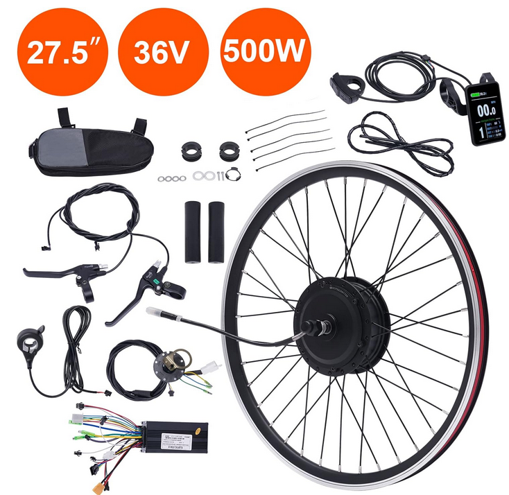 27.5 Zoll E-Bike Umbausatz Conversion Kit 36V 500W Vorderrad Motor Ebike Conversion Kit