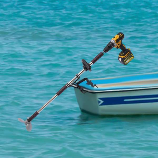 Elektrischer Trolling Motor mit Batterieanzeige