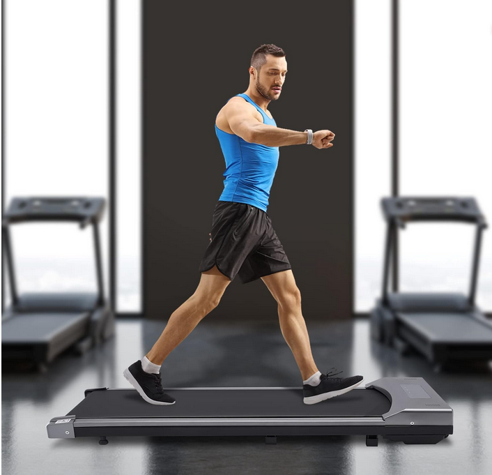 Laufband Klappbar Bis 6km/h Elektrisches Laufband Schreibtisch Ultraflach Walking Pad Mit Fernbedienung