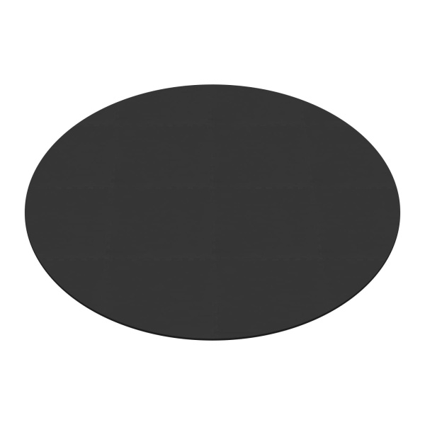 Runde, 196 cm x 12 mm große, isolierende EVA-Badewannenmatte – schwarz Runde, 196 cm x 12 mm große, isolierende EVA-Badewannenmatte – schwarz