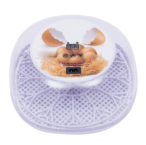 Eierinkubator, Temperaturkontrolle Hatching Machine Automatischer Inkubator für Hühnereier, Geflügel Hatcher