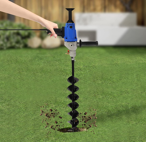1900W elektrischer Pfosten-Loch-Digger-Auger-Pfosten-Bohrer-Gartenbagger mit Erdbohrerdurchmesser 120 mm