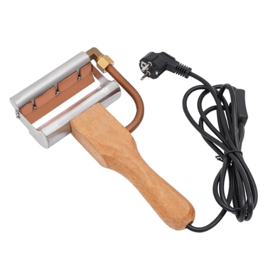 Elektrischer Honigschneider mit Holzgriff, Honig Cutter Messer Elektrisches heißes Entpacken Messer