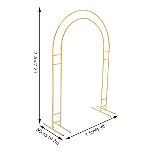 7.2ft Metal Wedding Arch, Balloon Arch Backdrop Arch Stand for Wedding