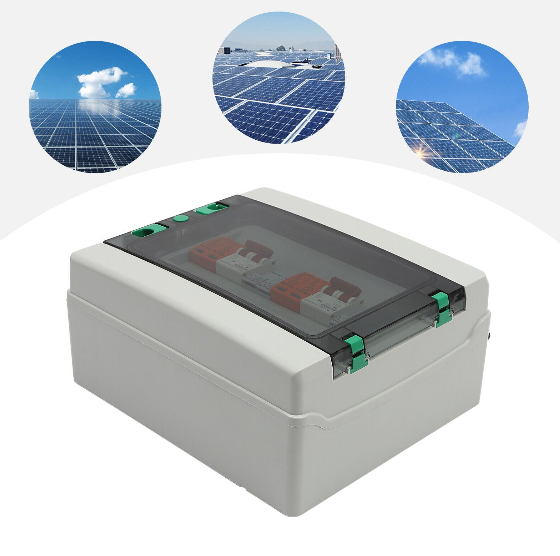 500V Solar PV Kombinator Anlage Anschlusskasten Box Solarpanel 32A/63A 2 Strings