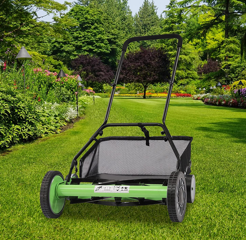 Manueller Rasenmäher Cylinder Lawnmower Spindelmäher Handrasenmäher Verstellbarer Hand Push Rasen Rasenmäher