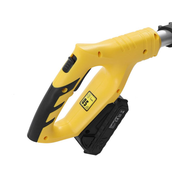 Akku Bodenhacke - Kabellose Motorhacke mit Lithium Batterie 20V Arbeitstiefe: 17 cm Arbeitsbreite: 10cm Elektromotorhacke (Gelb)