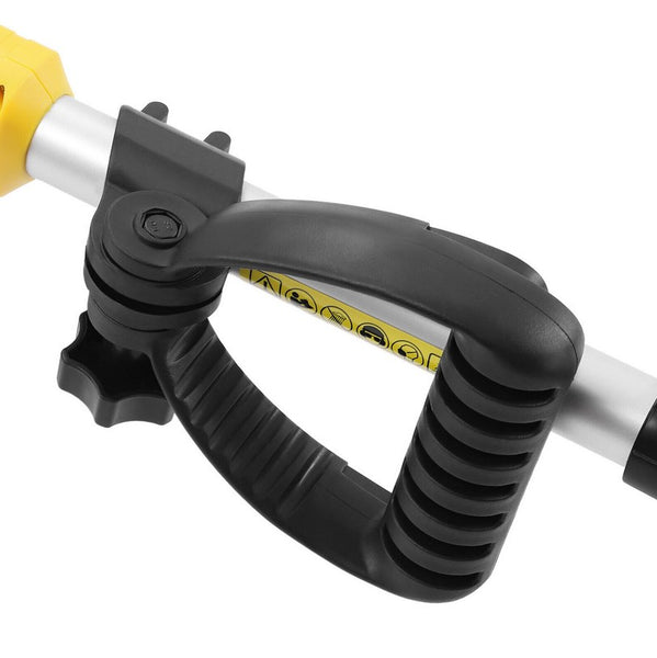 Akku Bodenhacke - Kabellose Motorhacke mit Lithium Batterie 20V Arbeitstiefe: 17 cm Arbeitsbreite: 10cm Elektromotorhacke (Gelb)