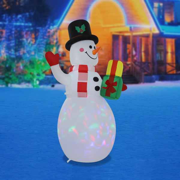 1,5 m aufblasbarer Schneemann, aufblasbarer Weihnachtsschneemann, aufblasbare Weihnachtsschneemanndekoration