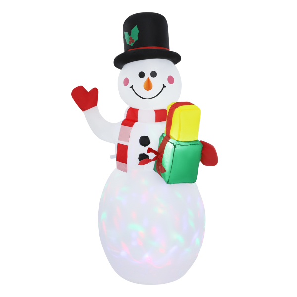 1,5 m aufblasbarer Schneemann, aufblasbarer Weihnachtsschneemann, aufblasbare Weihnachtsschneemanndekoration